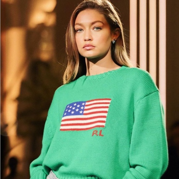 Ralph Lauren Green Flag Sweater RARE BRAND NEW - Picture 5 of 5